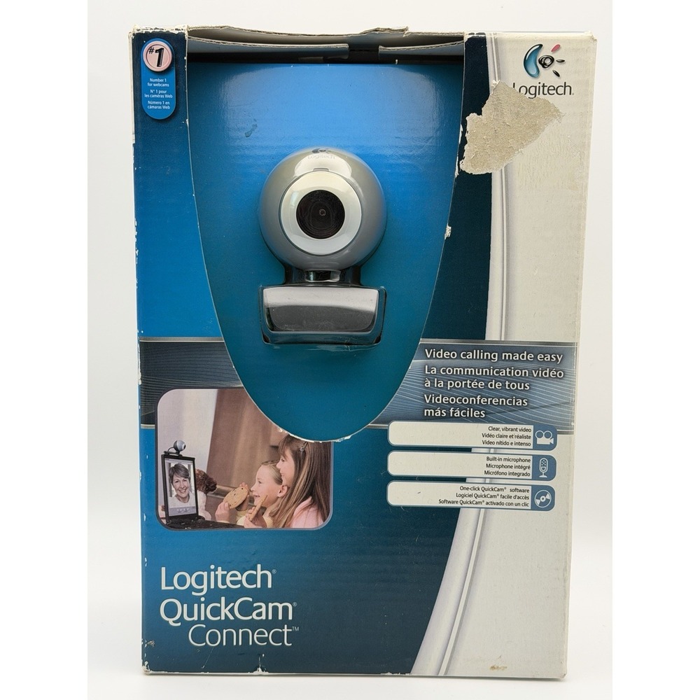 Logitech QuickCam Connect (E2500) Webcam USB Video Microphone - NEW/SEALED